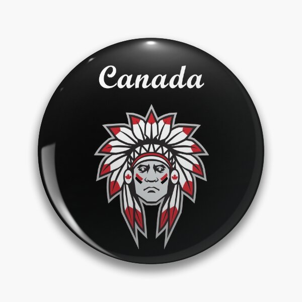 Item preview, Canada Colorful Native American Indian Chief Dark Color designed and sold by TinyStarCanada.