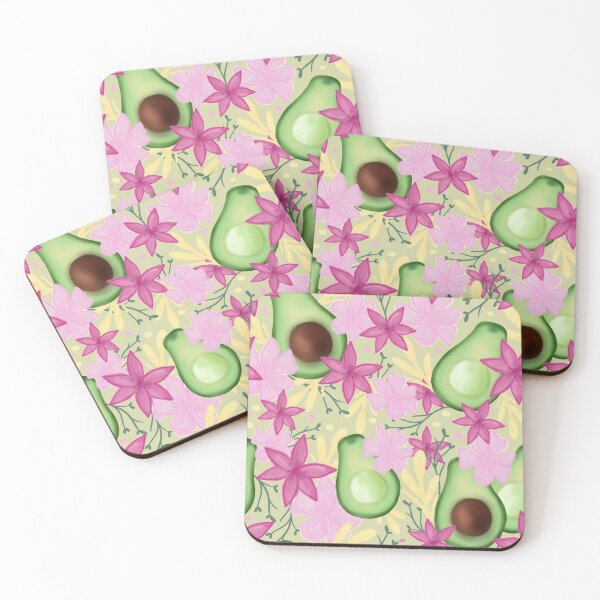 Item preview, Avocado and Florals designed and sold by Mvillstyles.