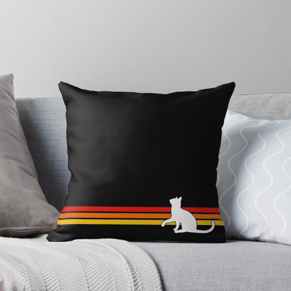 Item preview, Cat Vintage Retro Stripes designed and sold by ind3finite.