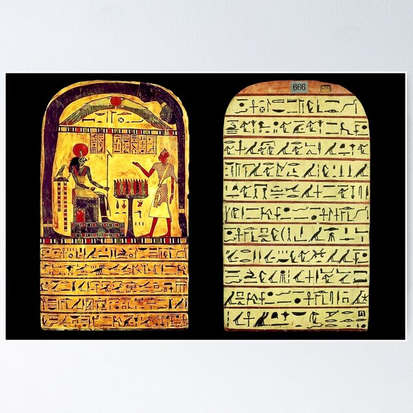 Item preview, Stele of Ankhefenkhonsu/Stele of revealing (Front and Back.) designed and sold by DotorEaon.