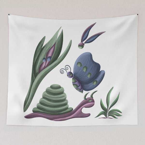 Item preview, Bugs in a Garden designed and sold by LadyTaneli.