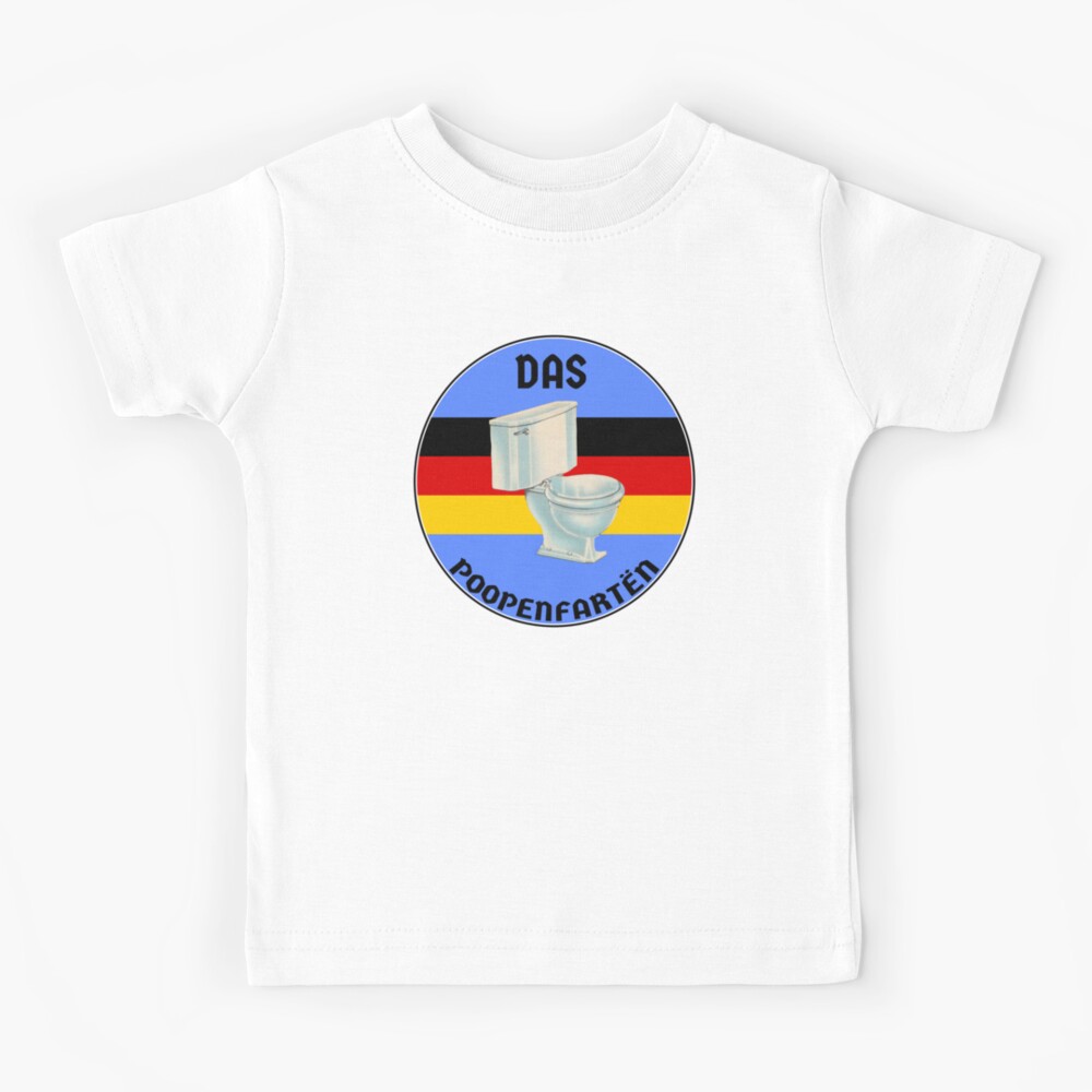 "Das poopenfarten german toilet humour fart meme" Kids TShirt for Sale