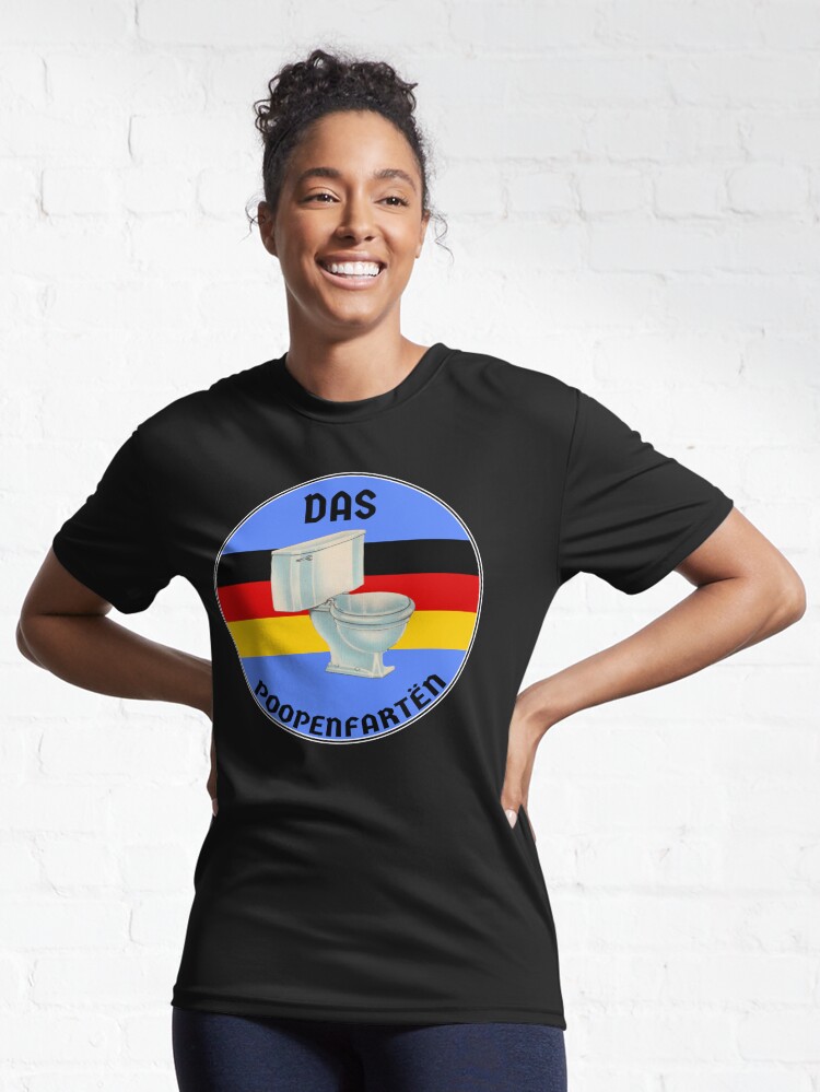 "Das poopenfarten german toilet humour fart meme" Active TShirt by