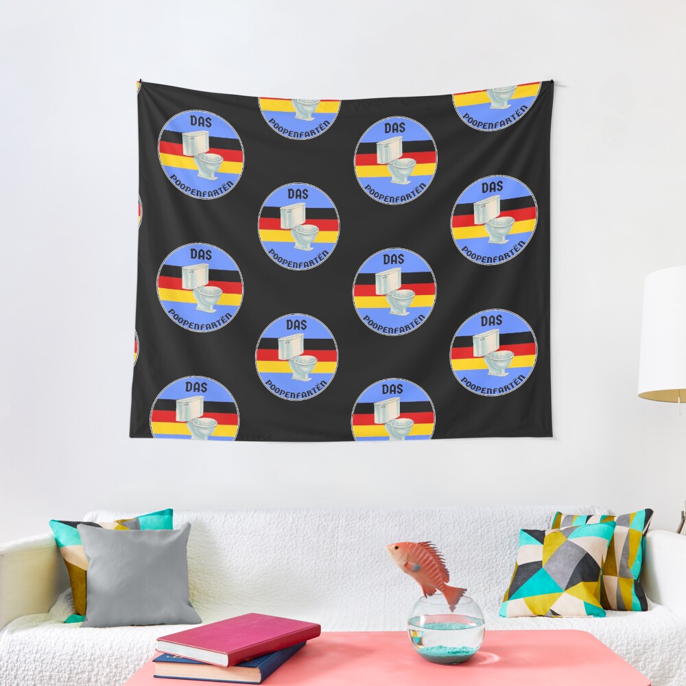 "Das poopenfarten german toilet humour fart meme" Tapestry for Sale by