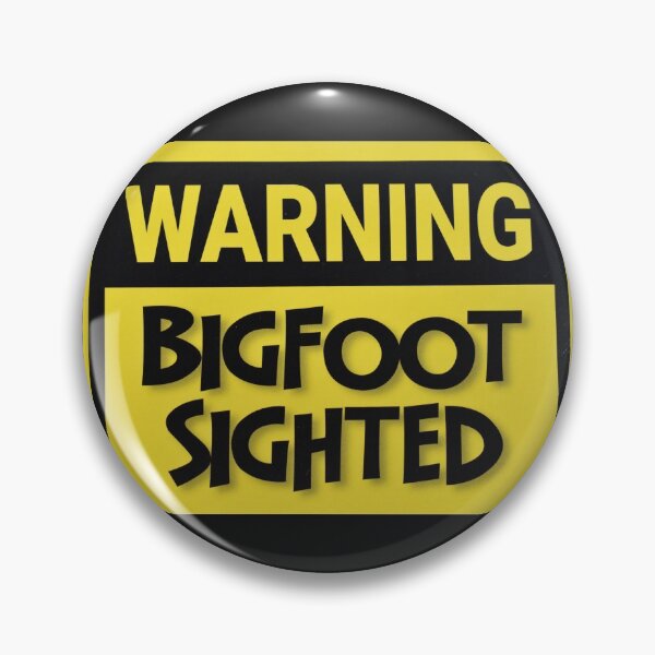 Item preview, Warning Bigfoot Sighted Yellow and Black designed and sold by SEEphotos7171.