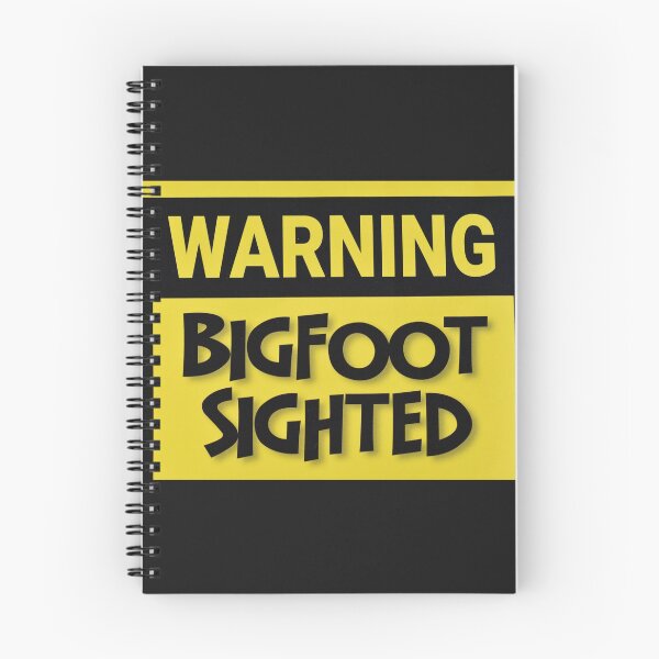 Item preview, Warning Bigfoot Sighted Yellow and Black designed and sold by SEEphotos7171.