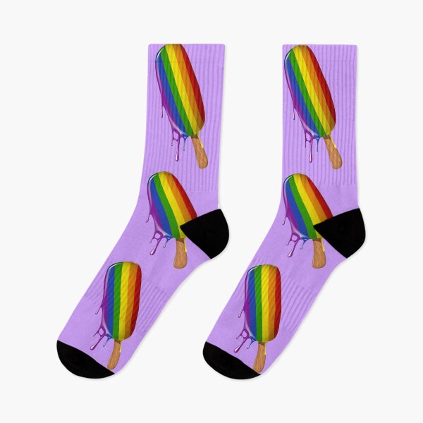Item preview, LGBT Shirt Support, Ice Cream Rainbow Flag Gay Lesbian Pride designed and sold by HappyLime.