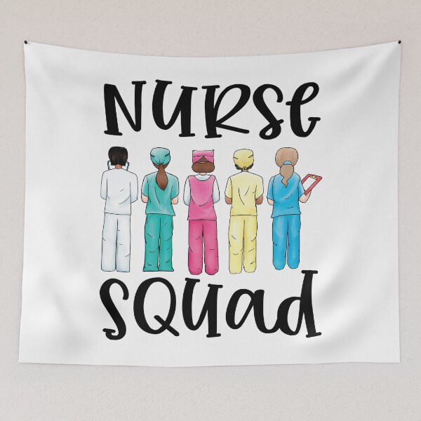 Item preview, Watercolor Nurse Squad designed and sold by TamGustam.