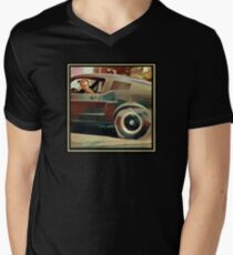 Bullitt Steve McQueen Mustang Men's V-Neck T-Shirt