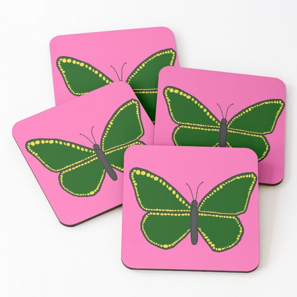 Item preview, Green Butterfly with Yellow Dots designed and sold by RioCariocaClub.
