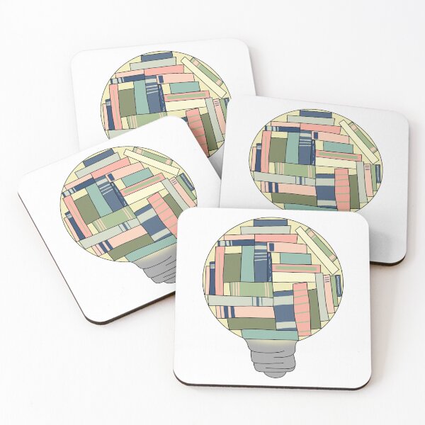 Item preview, Lightbulb full of books designed and sold by TheLoyalSpade.
