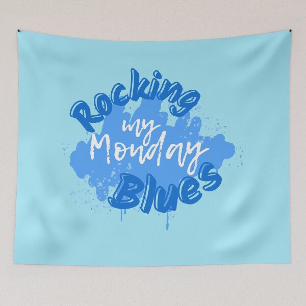 Item preview, Rocking my Monday Blues Positive Vibes Only-Funny Quotes designed and sold by Mary Maple.