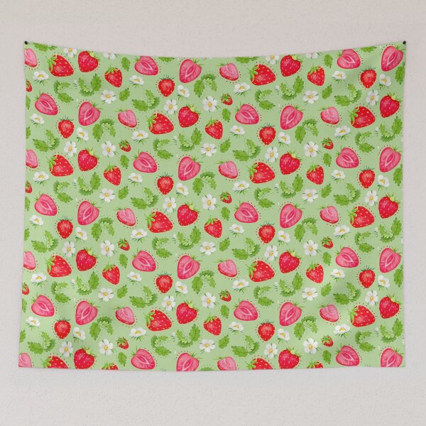 Item preview, Summer Strawberries designed and sold by KrisInStitches.