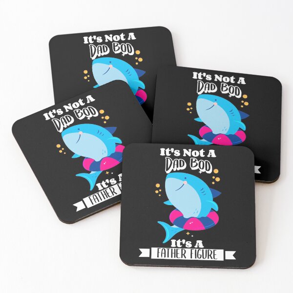 Item preview, It's Not A Dad Bod It's A Father Figure Shark Dad Joke Father's Day designed and sold by LadySaltwater.