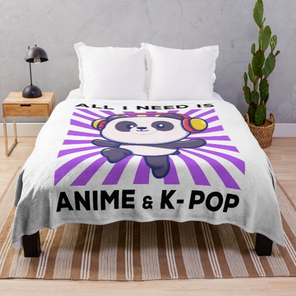 Item preview, All I Need Is Anime And K-Pop Music | K-pop fan designed and sold by Petra Becker.