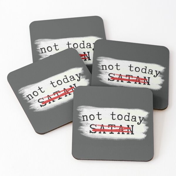Item preview, Not Today Satan - Motivation Quotes designed and sold by ViewerEqualsPhoton.