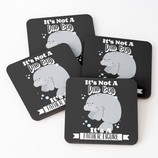 Item preview, It's Not A Dad Bod It's A Father Figure Manatee Dad Joke Father's Day designed and sold by LadySaltwater.