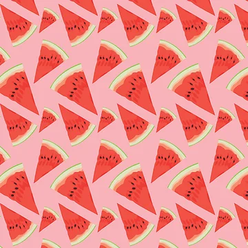 Artwork thumbnail, Watermelon Pattern by JillianFSDesign