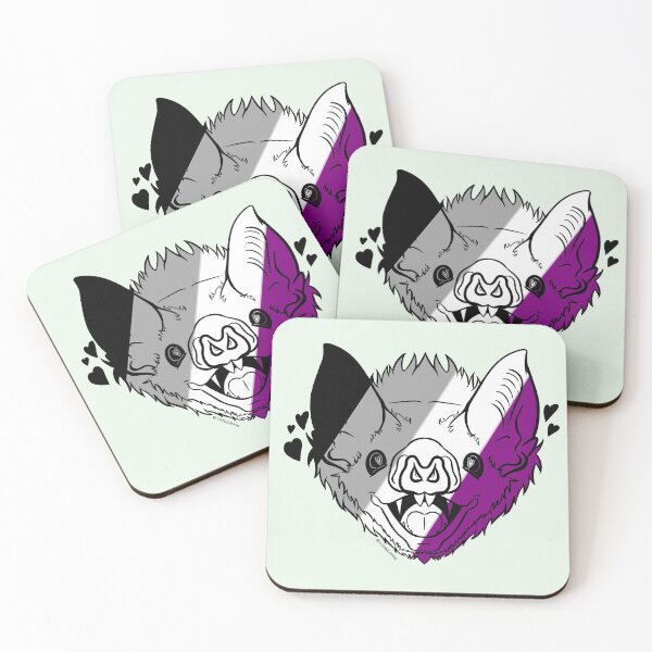Item preview, Asexual Pride Flag Vampire Bat designed and sold by luxecoffin.