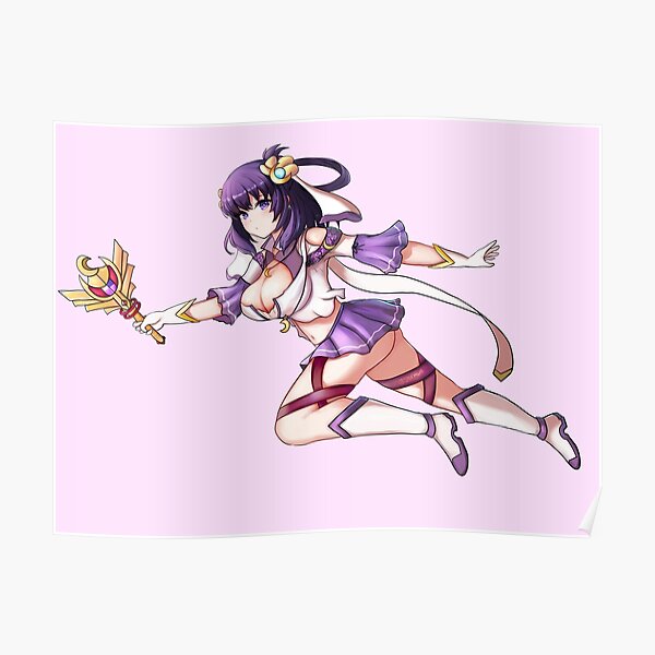 Magical Girl Rixia No Bg Version Poster For Sale By Stormowl0 Redbubble 