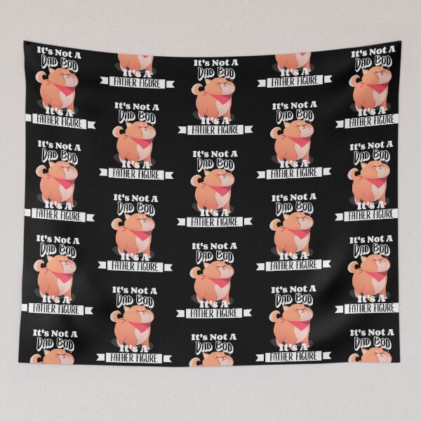 Item preview, It's Not A Dad Bod It's A Father Figure Puppy Dog Dad Joke Father's Day designed and sold by LadySaltwater.