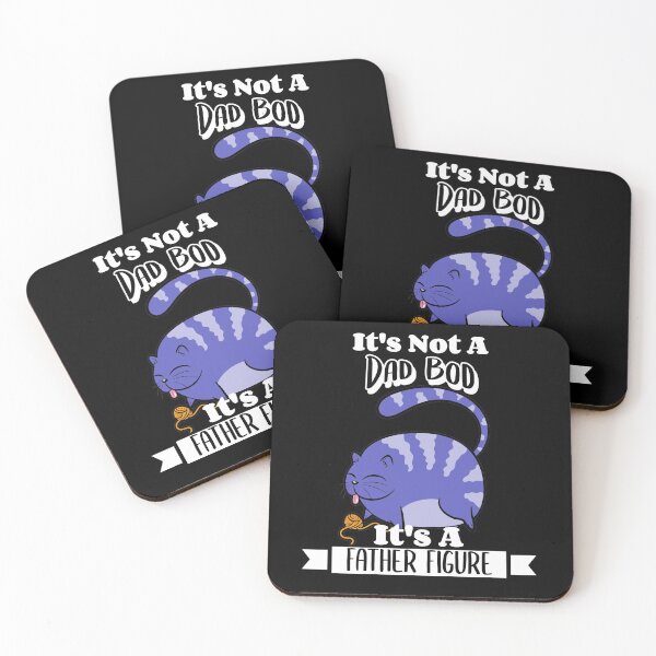 Item preview, It's Not A Dad Bod It's A Father Figure Kitty Cat Dad Joke Father's Day designed and sold by LadySaltwater.