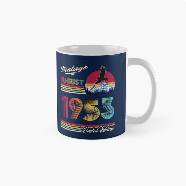 Aperçu de l'œuvre Millésime août 1953 Anniversaire créée et vendue par GreenSplash.