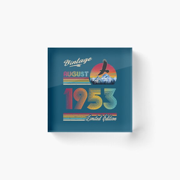 Item preview, August 1953 Birthday designed and sold by GreenSplash.