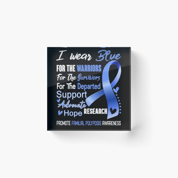 Item preview, I Wear Blue For The Warriors Promote Familial Polyposis Awareness designed and sold by hvoid41.