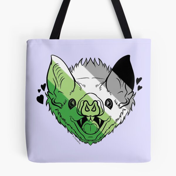 Item preview, Aromantic Pride Flag Vampire Bat  designed and sold by luxecoffin.