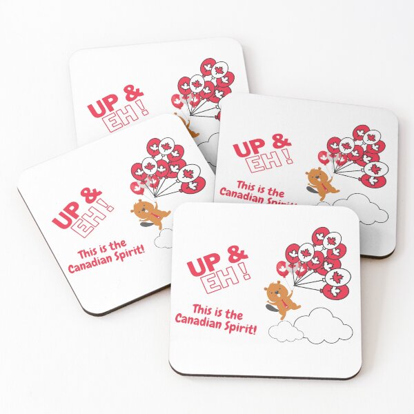 Item preview, Canadian Up and Eh - Canadian Spirit - beaver and balloons  designed and sold by missionbear.