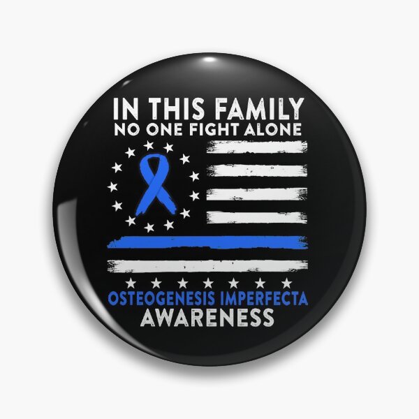 Item preview, In This Family No One Fights Osteogenesis Imperfecta Alone American Betsy Ross Flag designed and sold by deputylove.