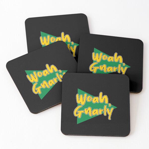 Item preview, Woah gnarly skateboarding skater skating shredding logo designed and sold by Captain-Jackson.