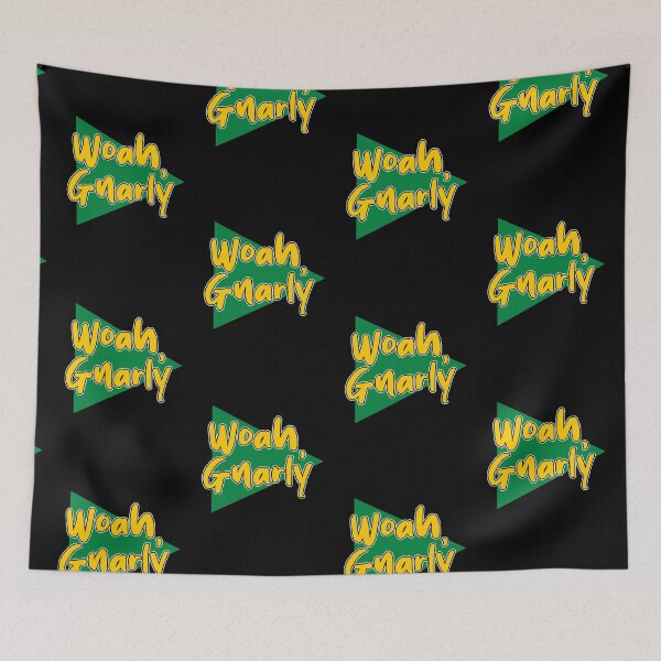 Item preview, Woah gnarly skateboarding skater skating shredding logo designed and sold by Captain-Jackson.