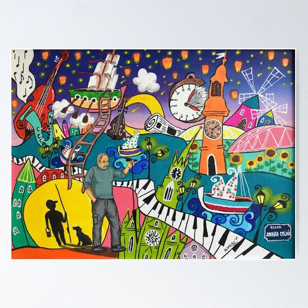 Item preview, Djordje Balasevic ,,Noc kad sam preplivao Dunav" designed and sold by nikol-artmne.