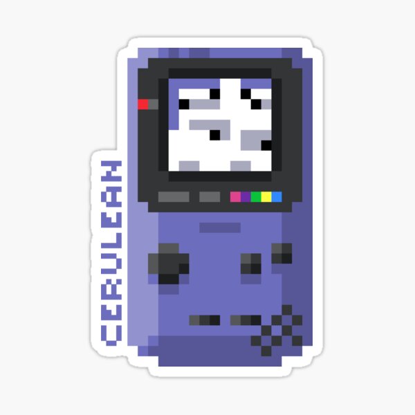 Cerulean - Pixel Cities Serie 1/10 Sticker