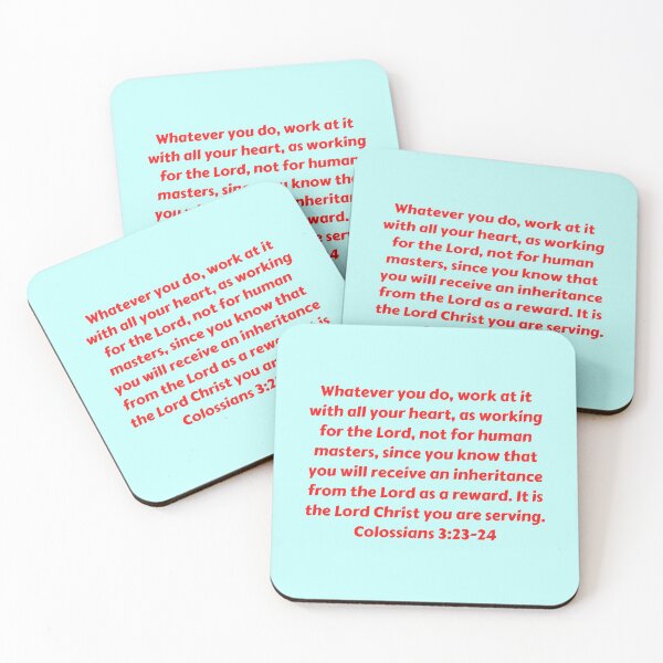 Item preview, Bible Verse Colossians 3:23-24 designed and sold by Prayingwarrior.