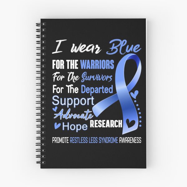 Item preview, I Wear Blue For The Warriors Promote Restless Legs Syndrome Awareness designed and sold by hvoid41.