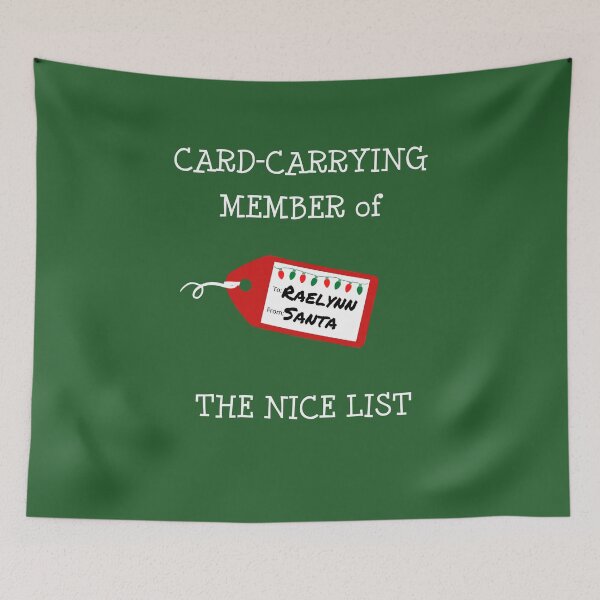 Item preview, RAELYNN -Card-Carrying Member of The Nice List designed and sold by IzzyDee-Designs.