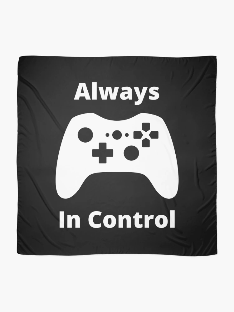 Thumbnail 2 of 3, Scarf, Always In Control designed and sold by FreeWillDesign.