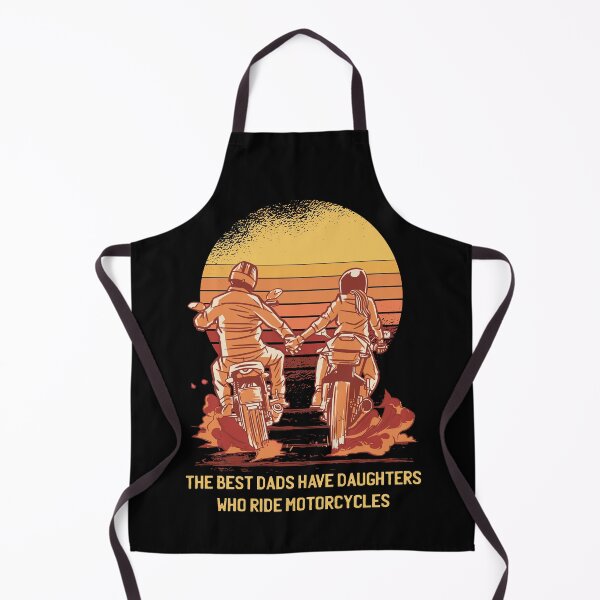 Item preview, Retro Sunset Dad and Daughter riding motorcycle designed and sold by TamGustam.