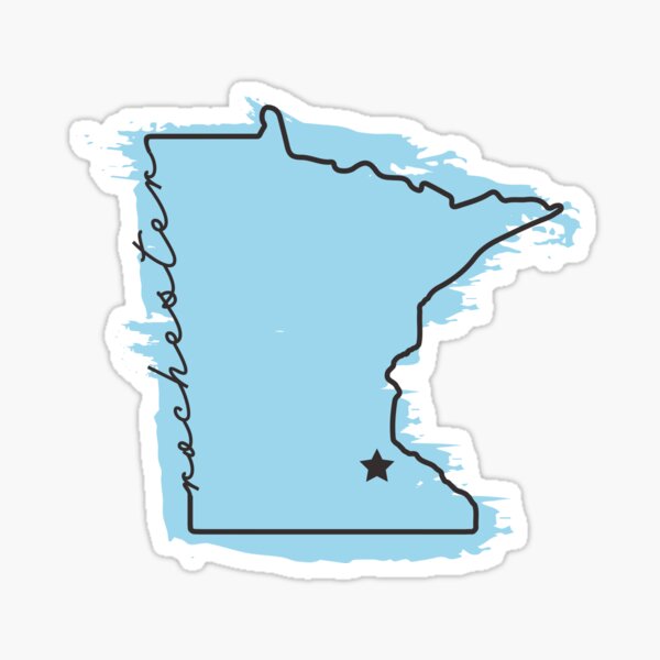 Item preview, Rochester Minnesota State - Painted Map designed and sold by SaltyLoon.