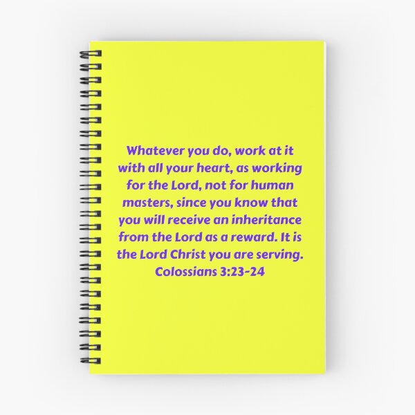 Item preview, Bible Verse Colossians 3:23-24 designed and sold by Prayingwarrior.