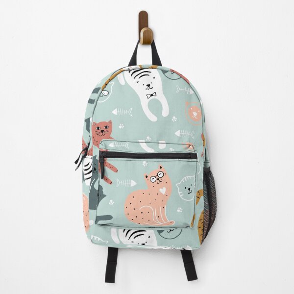 Item preview, Mix Cute Cat With Blue Background Patterns Patterns designed and sold by petertogetherz.
