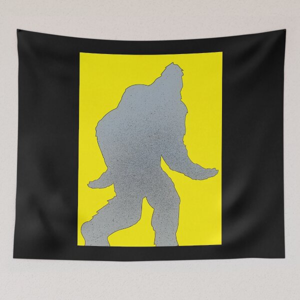 Item preview, Color Sketch Bigfoot Silhouette On Yellow designed and sold by SEEphotos7171.