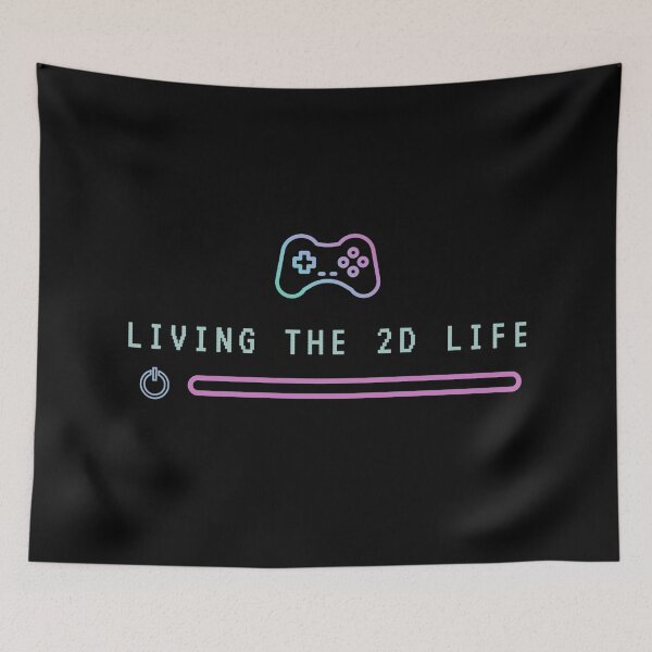 Item preview, Living The 2D Life - Funny Gamer T-shirt designed and sold by ZachTheDesigner.