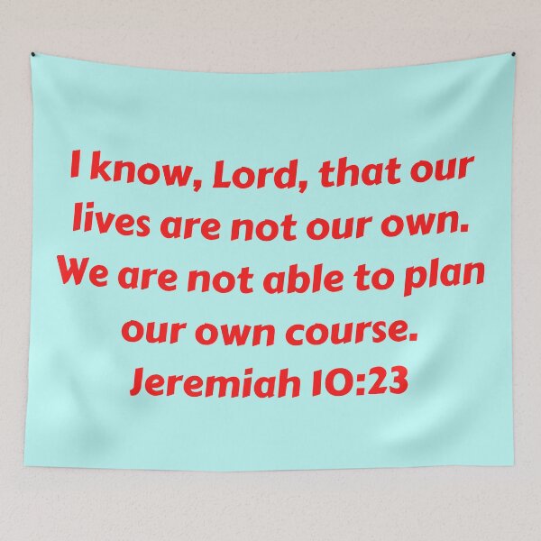 Aperçu de l'œuvre Bible Verse Jeremiah 10:23 créée et vendue par Prayingwarrior.