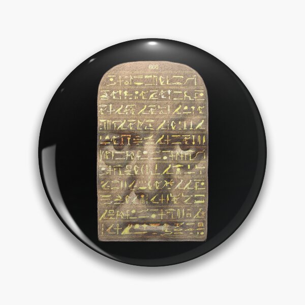 Item preview, Back of the Stele of revealing text in gold over Aleister Crowley’s face designed and sold by DotorEaon.