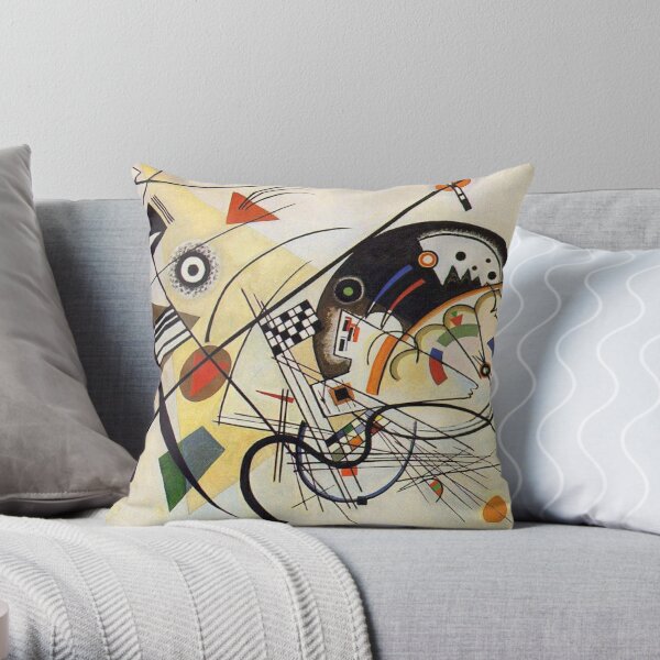 Wassily Kandinsky - Traverse Line Throw Pillow