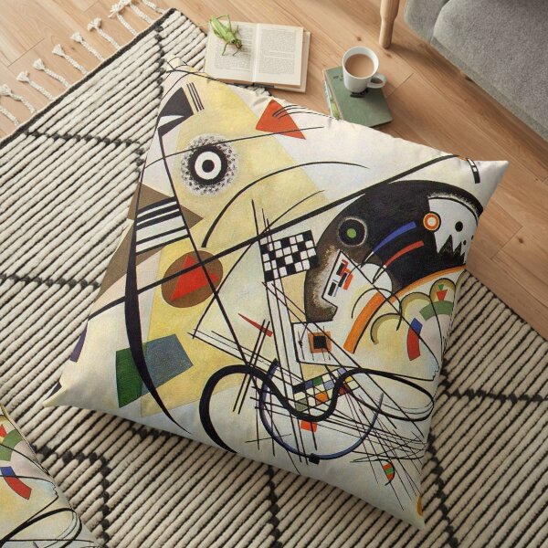Wassily Kandinsky - Traverse Line Floor Pillow